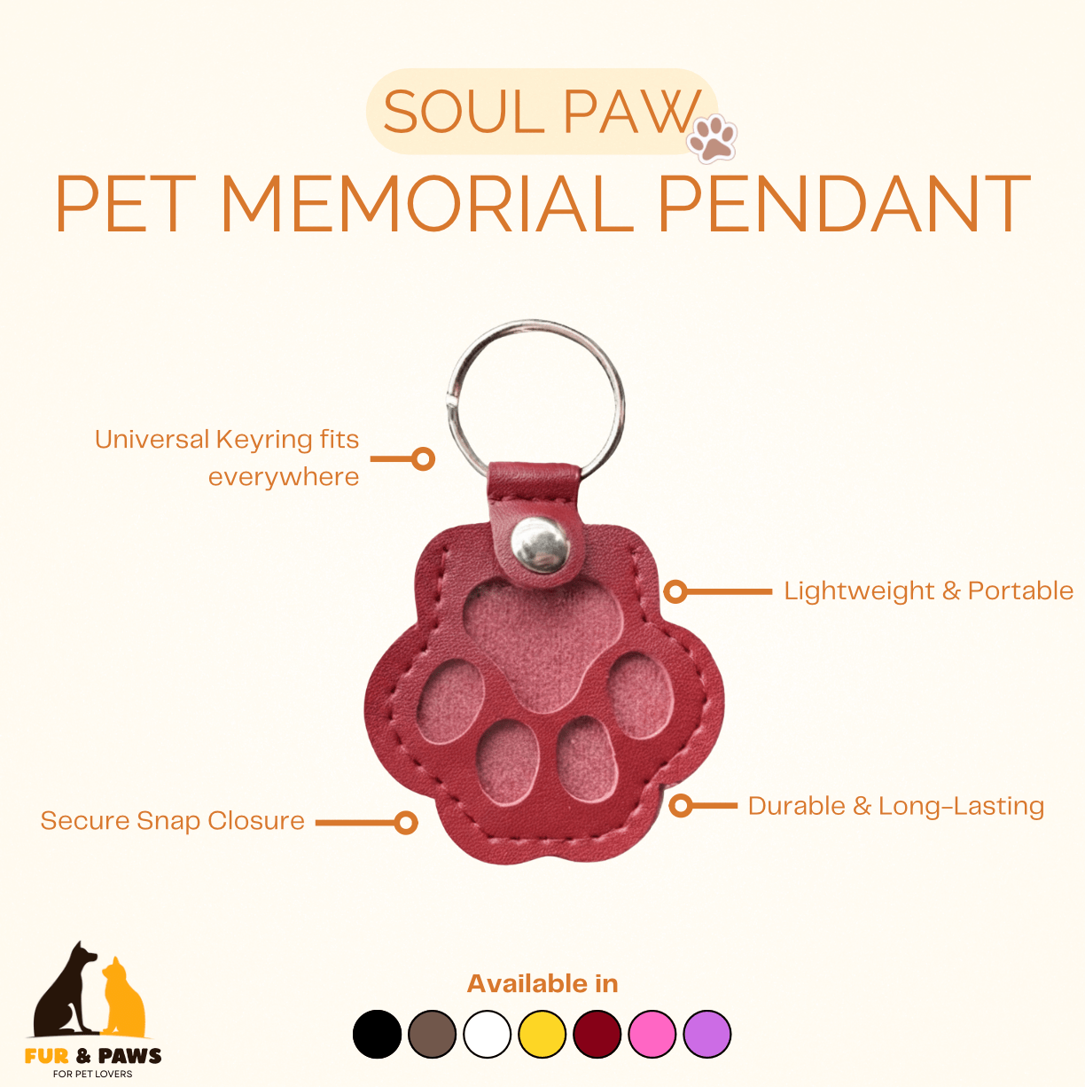 “Soul Paw” Pet Memorial Pendant - Cherish Your Best Friend Forever