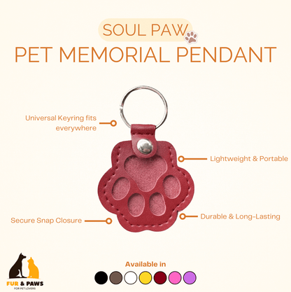 “Soul Paw” Pet Memorial Pendant - Cherish Your Best Friend Forever