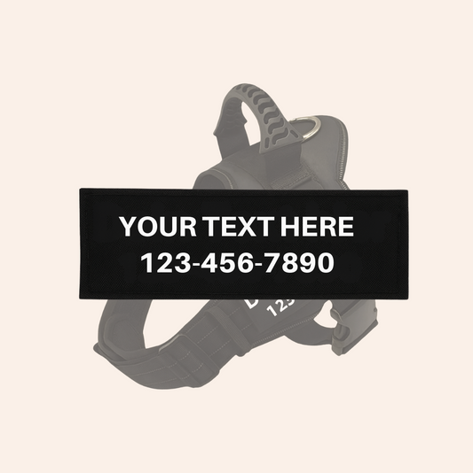 Custom Patch – Personalize your harness with Your Dog’s Name & Number